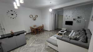 Basic Apartment, Multiple Beds, Non Smoking, Kitchen | Living area | 32-inch LED TV with cable channels - Apartments Cota (Ulcinj)