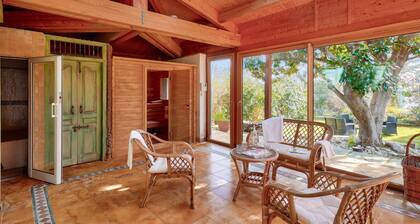 700m beach- sauna+ hammam- house for 12