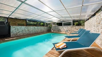 Indoor pool, a heated pool