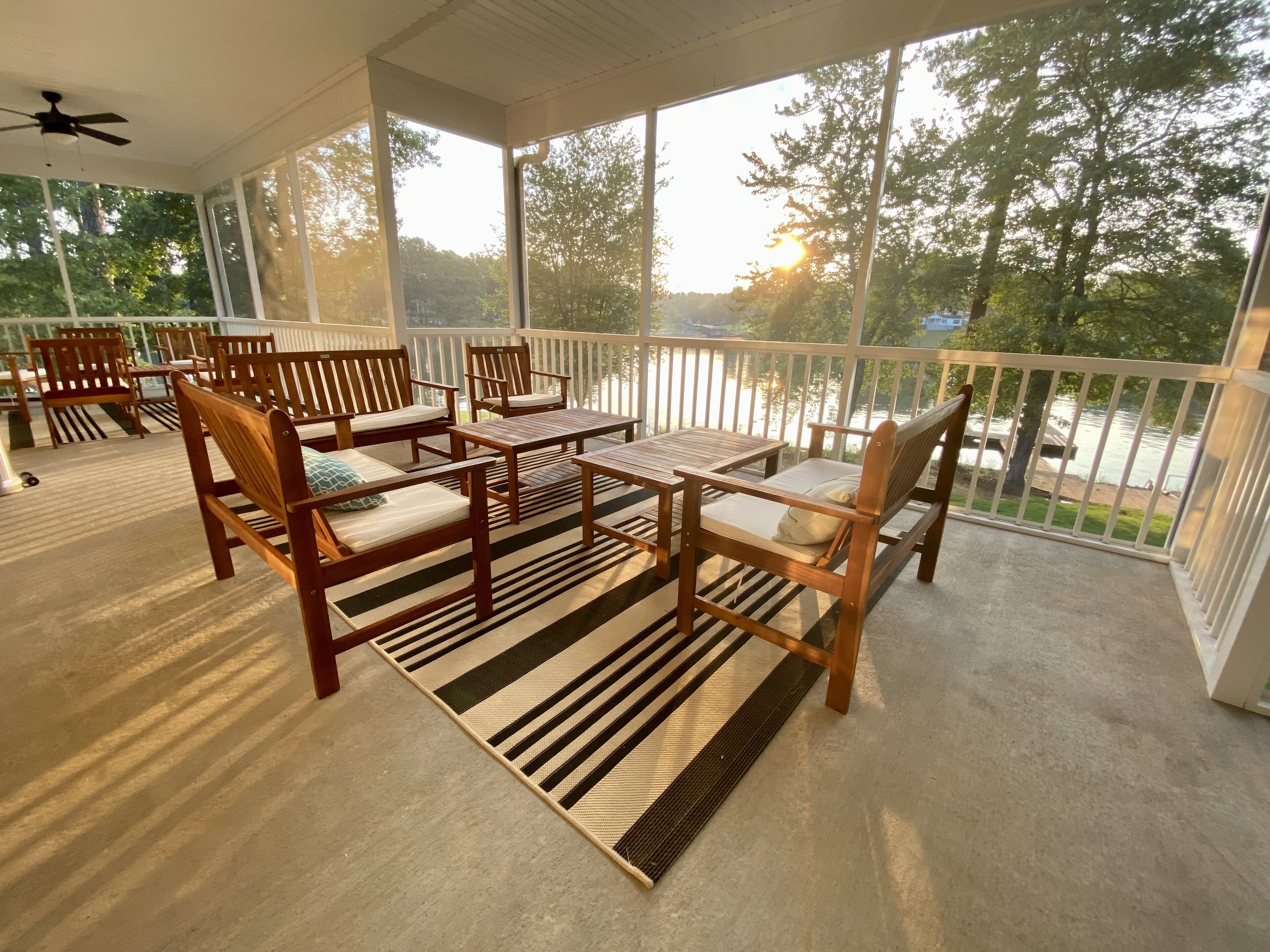 Lakefront property, private dock, enjoy swimming and boating on Lake Greenwood. 