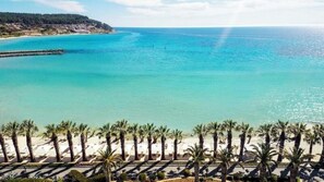 Sun loungers, beach towels