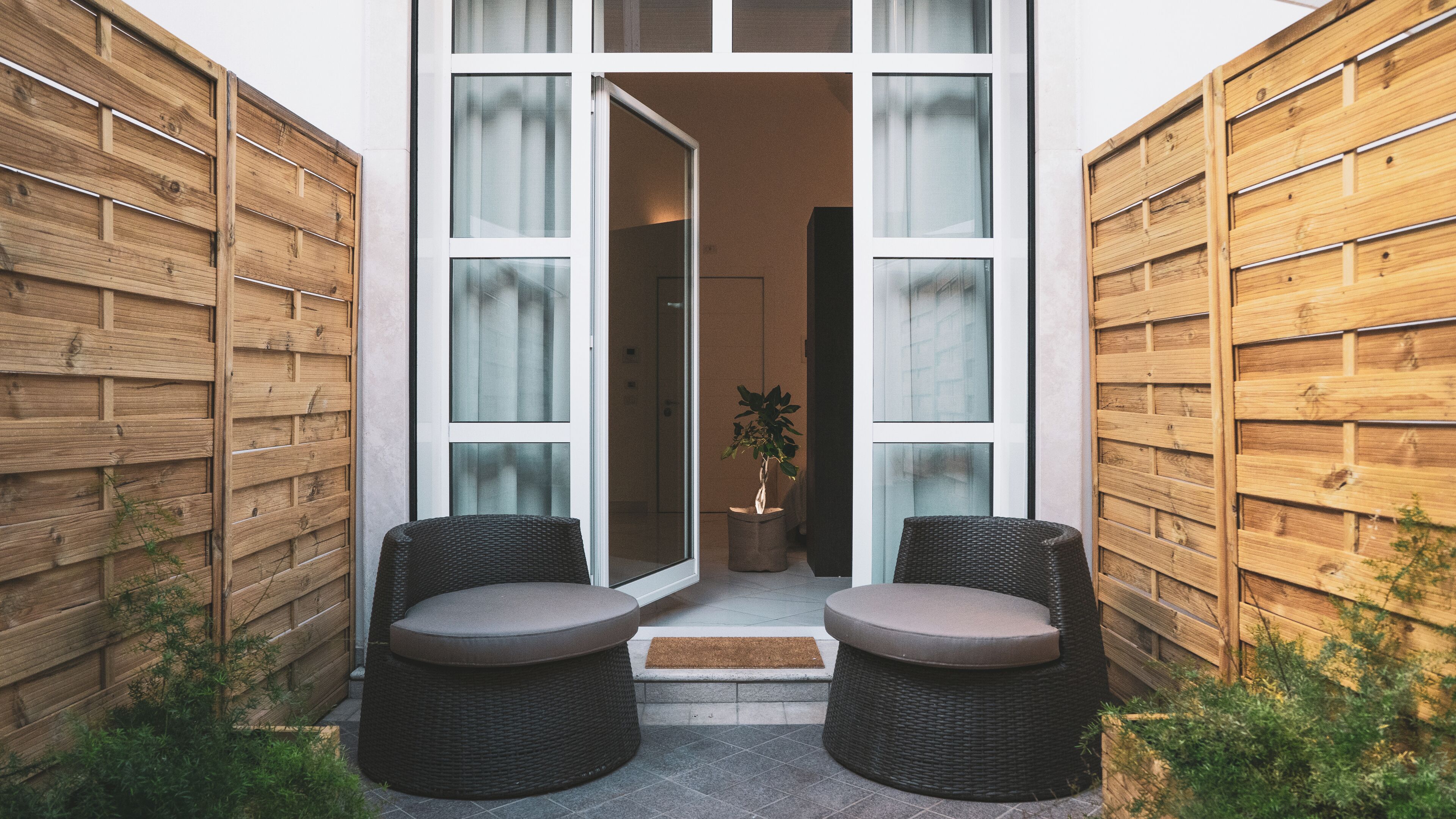 Deluxe-Suite, 1 Queen-Bett und Schlafsofa, Terrasse, Turm | Terrasse/Patio