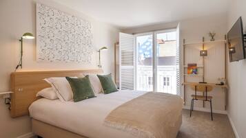 Tweepersoonskamer (Cosy) | Select Comfort-bedden, een kluis op de kamer, individueel gedecoreerd