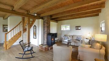 TV, caminetto, impianto stereo