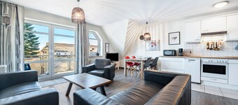 Apartment 'Ferienwohnung Klein 'lĂŒtt Hus'' with Balcony and Wi-Fi