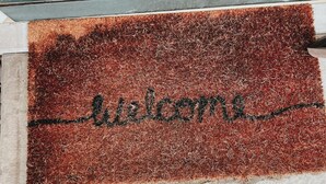 A doormat with the word "Welcome" written on it. - Oldbury Heritage Hideaway 02! (Oldbury)