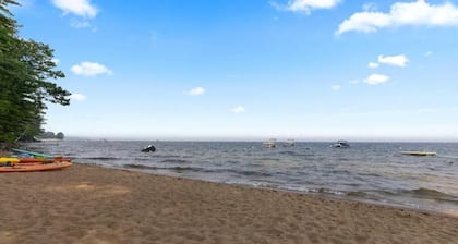 3 BR Lake house in Sebago Maine steps from beach!