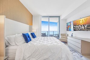 2 bedrooms, in-room safe, desk, travel cot - ★★★★★ 2BDR Condo Oceanview Balcony / Beachfront Resort (Hollywood)