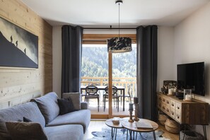 2-room cabin apartment for 4-6 people | Living area - Résidence Terresens Edelweiss (Vaujany)