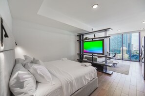 1 chambre, literie de qualité supérieure, rideaux occultants