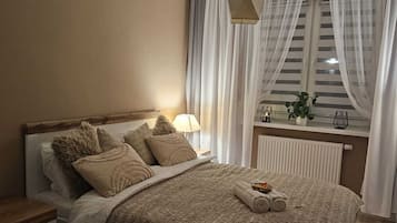 Appartement | 2 slaapkamers, een strijkplank/strijkijzer, gratis wifi, beddengoed