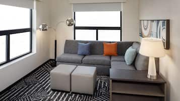 In-room safe, desk, laptop workspace, blackout drapes