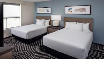 In-room safe, desk, laptop workspace, blackout drapes