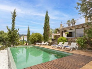 Pool - Stunning private villa for 6 guests with private pool, WIFI, TV, patio and panoramic view (Calonge)