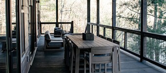 Located on Bear Lake in Tuckasegee, NC. A scenic getaway for your family event!