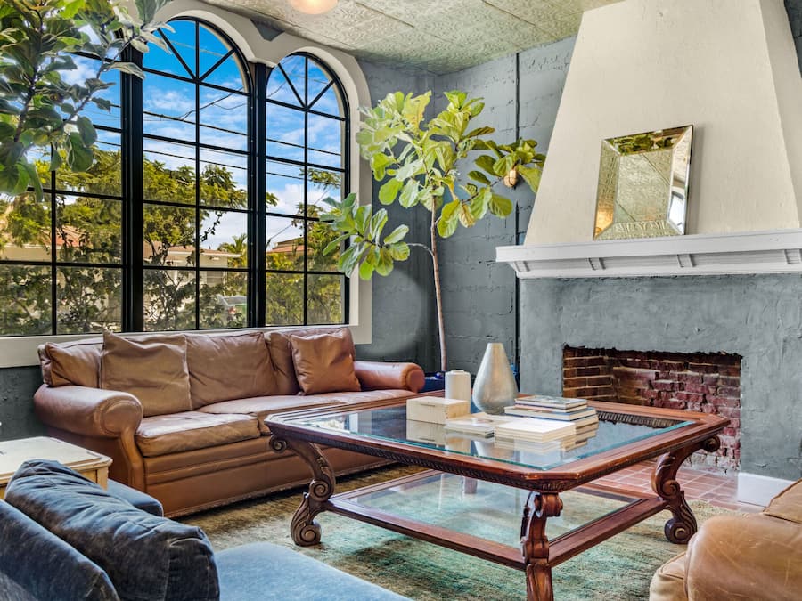 Sitteområde i lobbyen