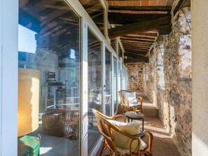 Terrace/patio - Beautiful apartment for 12 people with WIFI, TV, patio, pets allowed and panoramic view (Sovicille)