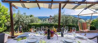 Alleinstehendes Ferienhaus mit Klimaanlage,  W-LAN, Terrasse, Haustiere erlaubt, Panoramablick