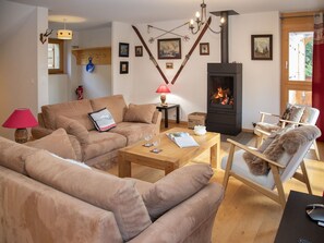 Fernseher, Kamin