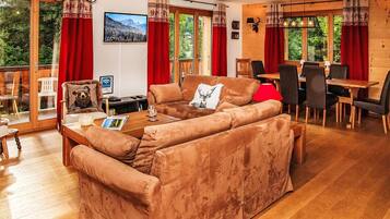 Télévision, cheminée