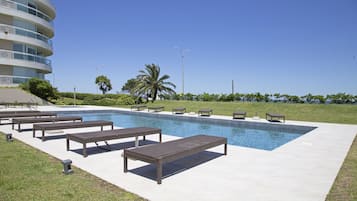 Indoor pool, seasonal outdoor pool