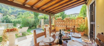 Fantastisk privat feriebolig for 8 gæster med WIFI, privat pool, klimaanlæg, TV og terrasse