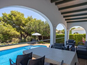 Pool - Beautiful private villa for 6 people with private pool, A/C, WIFI, TV and patio (Alaior)