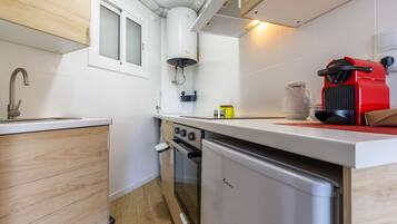 Een oven, een broodrooster