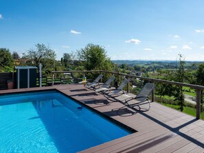 Pool - Beautiful  villa for 10 people with private pool, A/C, WIFI and patio (San Damiano D'asti)