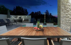Outdoor dining - Awesome home in Basanija with kitchen (Basanija)