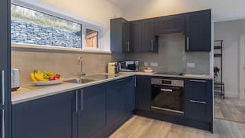 Microwave, oven, dishwasher, high chair