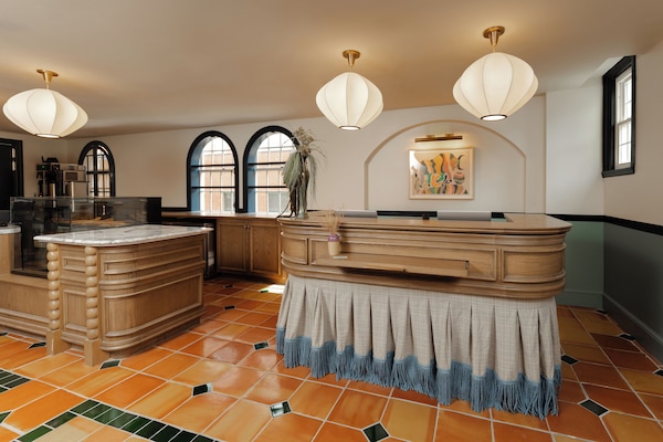 Mostrador de check-in y check-out