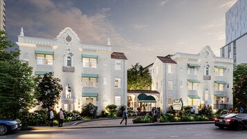 Front of property – evening/night