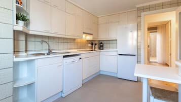 Frigorífico, horno, placa de cocina y lavavajillas