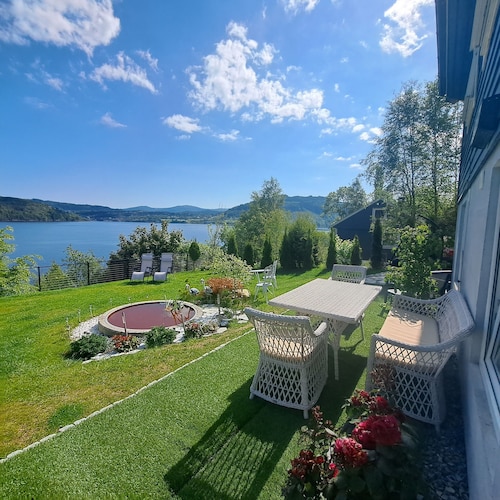 Bergen Sunrise on the fjord 