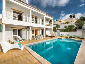 Pool - Beautiful private villa for 8 guests with private pool, A/C, WIFI, TV and terrace (Albufeira)