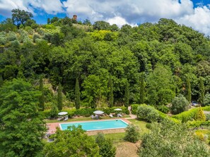 Pool - Cosy apartment for 4 guests with pool, WIFI, TV and terrace (San Gimignano)