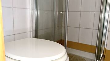 Shower, bidet, towels