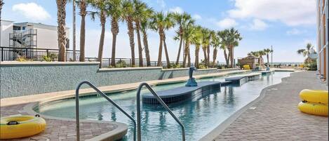 Indoor pool, outdoor pool