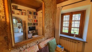 Fernseher, Kamin