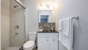 Hair dryer, towels
