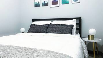 Desk, iron/ironing board, free WiFi, bed sheets