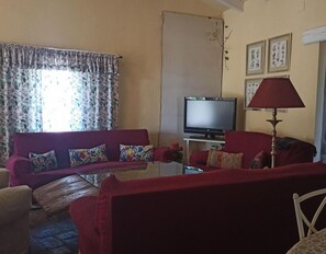 Televisión, chimenea