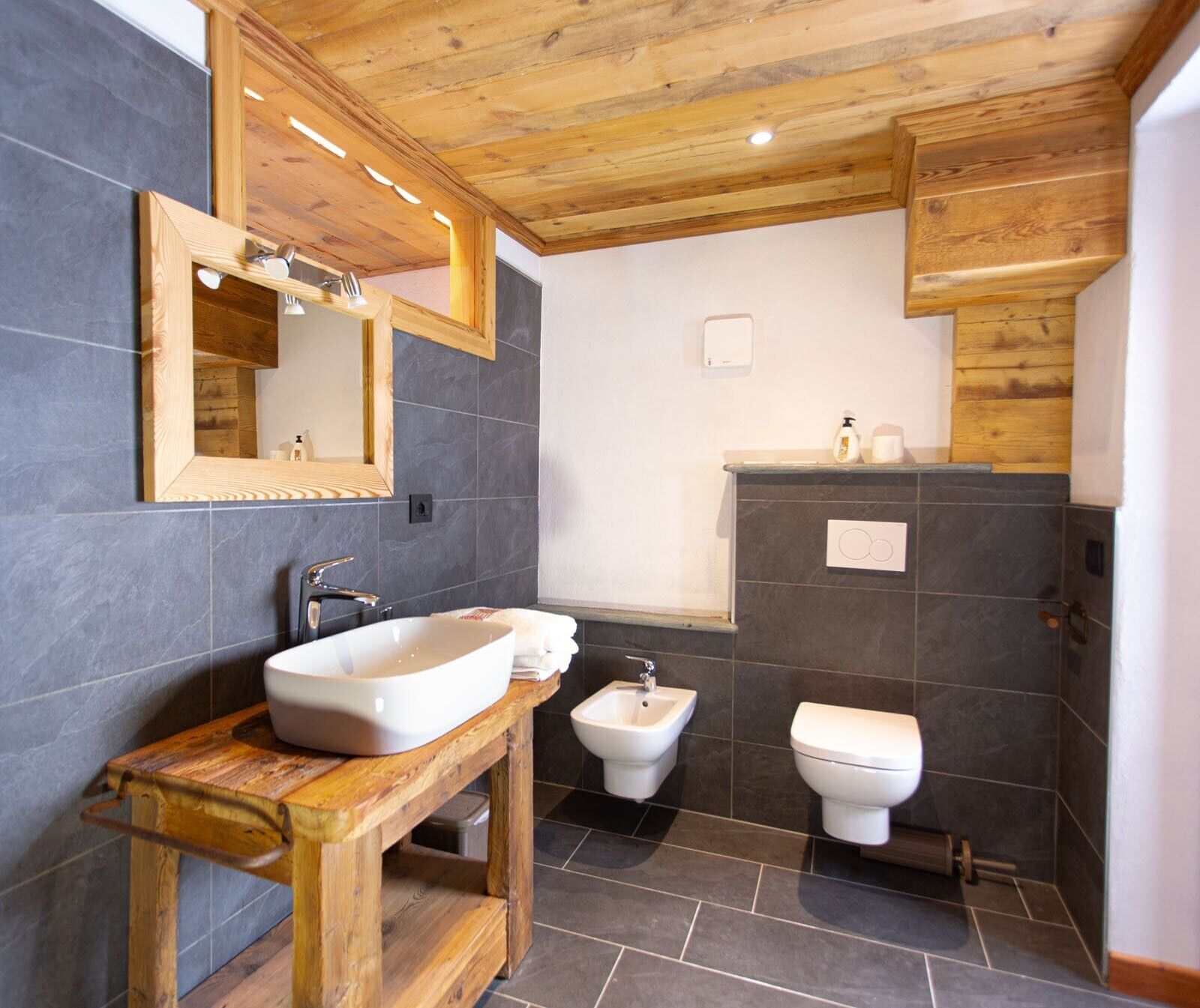 Ducha, secador de pelo, toallas