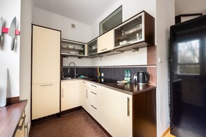 Fridge, oven, stovetop, dishwasher - Metro Ratusz Arsenał Comfort Studio (Warszawa)