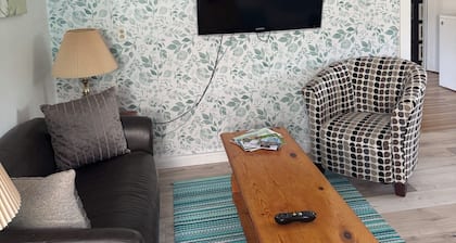 Tiny house on an orchard
