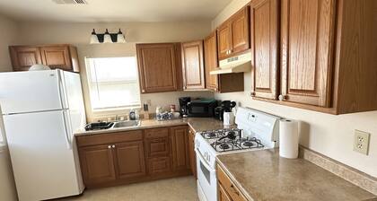 Cozy modern small town apartment pet and child friendly large parking