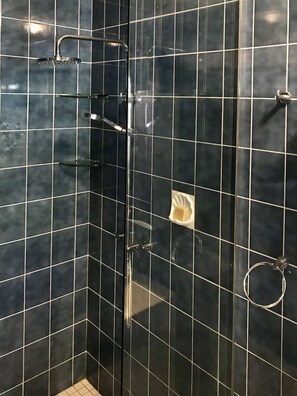 Shower, hair dryer, towels, soap - Tropical beach 3 bdrm, 2 bathroom family home. 10 mins walk to
 Trinity Beach (Trinity Beach)