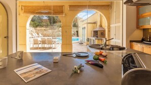 Coffee/tea maker, fridge, microwave, oven - OneFifty Gozitan Villa and Pool, Xagħra Gozo, Malta (Xagħra Gozo)