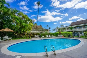Pool - Tropical paradise with pools, hot tub, BBQ, lanai, washer/dryer, AC (Kapaa)